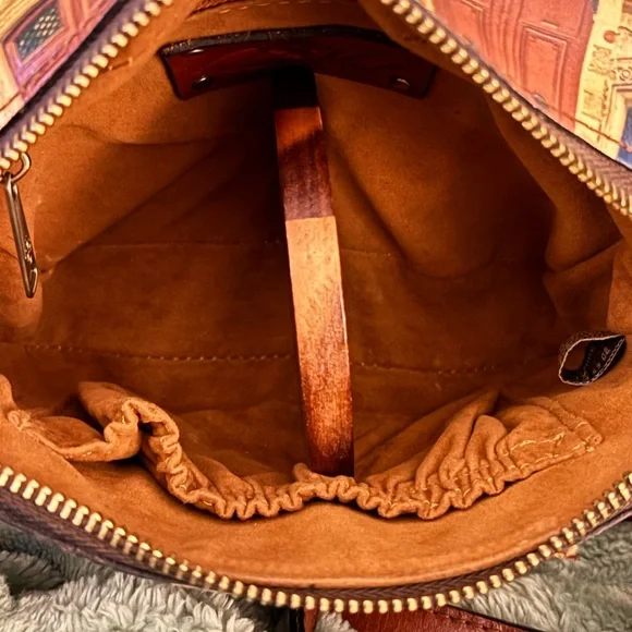 PATRICIA NASH RIMINI DOUBLE ZIP BOX SMALL LEATHER CROSSBODY - Picture 13 of 15